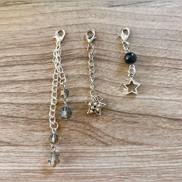 Dior Crossbody Bag Cosmetic Makeup Pouch Silver Hardware Star Charms and Straps - Picture 15 of 15